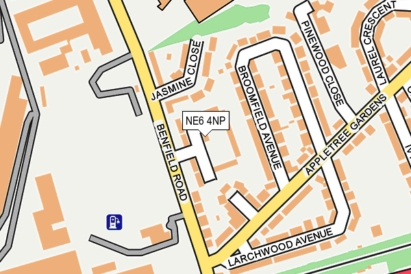 NE6 4NP map - OS OpenMap – Local (Ordnance Survey)