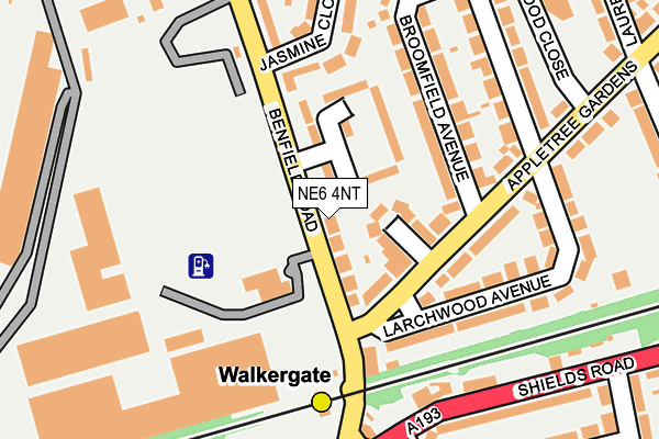 NE6 4NT map - OS OpenMap – Local (Ordnance Survey)