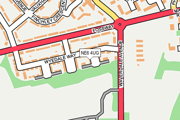 NE6 4UG map - OS OpenMap – Local (Ordnance Survey)