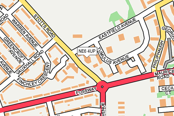 NE6 4UP map - OS OpenMap – Local (Ordnance Survey)