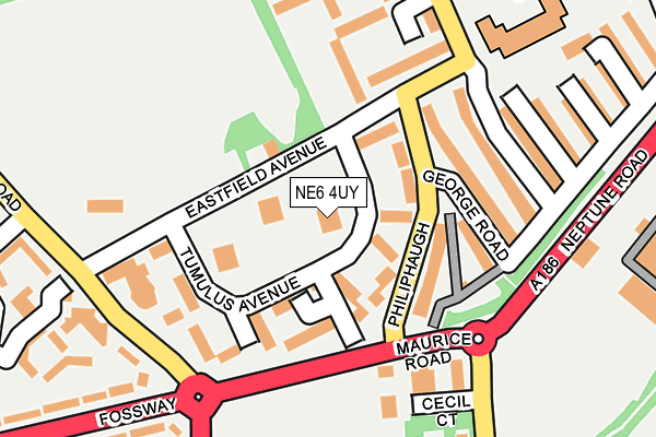 NE6 4UY map - OS OpenMap – Local (Ordnance Survey)