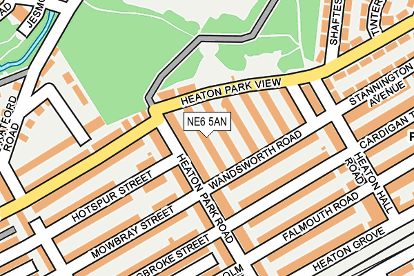 NE6 5AN map - OS OpenMap – Local (Ordnance Survey)