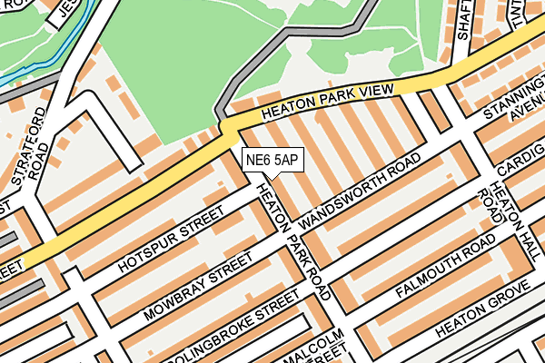 NE6 5AP map - OS OpenMap – Local (Ordnance Survey)