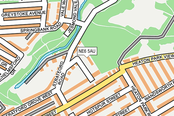 NE6 5AU map - OS OpenMap – Local (Ordnance Survey)
