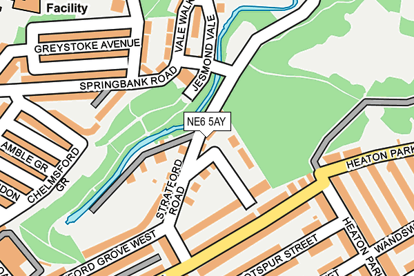 NE6 5AY map - OS OpenMap – Local (Ordnance Survey)
