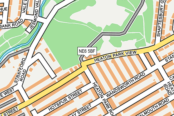 NE6 5BF map - OS OpenMap – Local (Ordnance Survey)