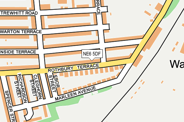 NE6 5DF map - OS OpenMap – Local (Ordnance Survey)