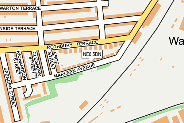 NE6 5DN map - OS OpenMap – Local (Ordnance Survey)