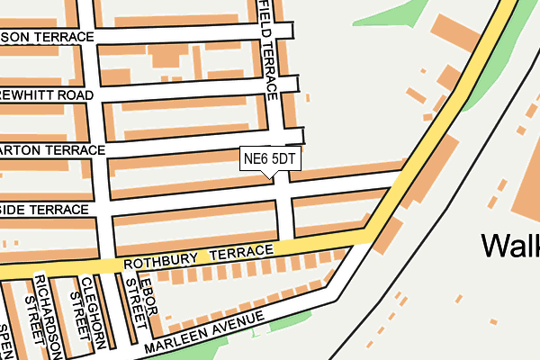 NE6 5DT map - OS OpenMap – Local (Ordnance Survey)