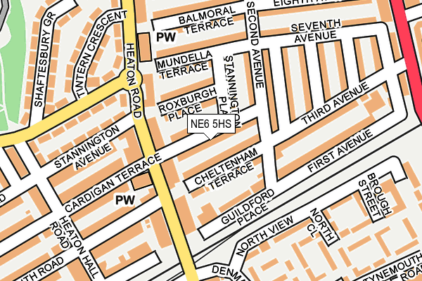 NE6 5HS map - OS OpenMap – Local (Ordnance Survey)