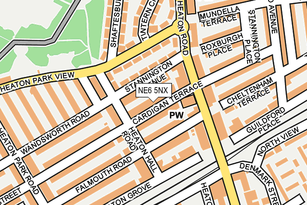 NE6 5NX map - OS OpenMap – Local (Ordnance Survey)