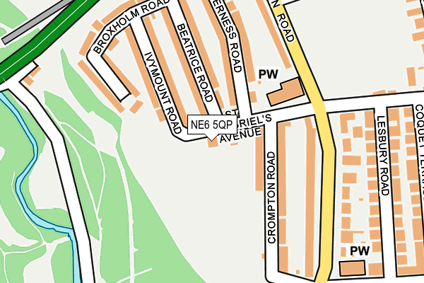 NE6 5QP map - OS OpenMap – Local (Ordnance Survey)
