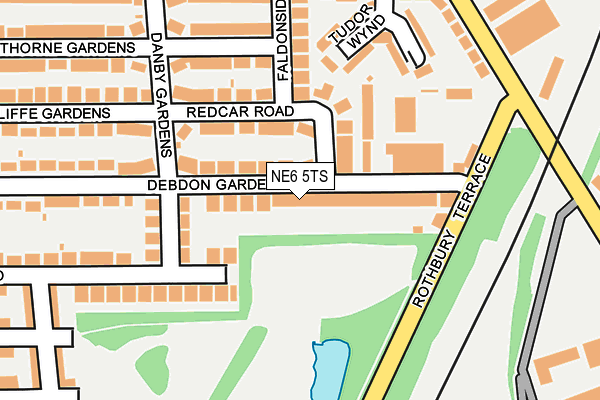 NE6 5TS map - OS OpenMap – Local (Ordnance Survey)