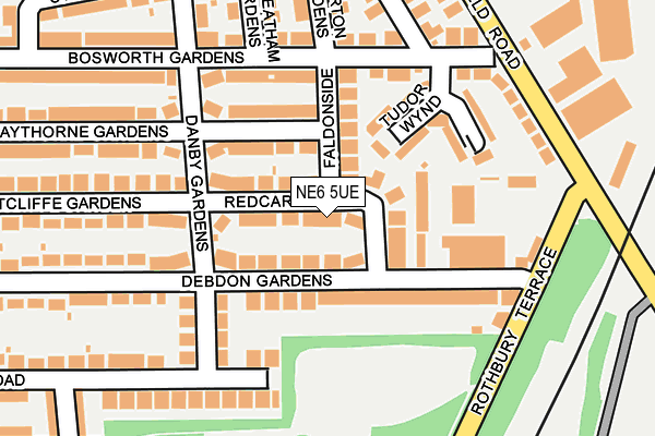 NE6 5UE map - OS OpenMap – Local (Ordnance Survey)