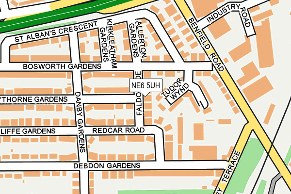 NE6 5UH map - OS OpenMap – Local (Ordnance Survey)
