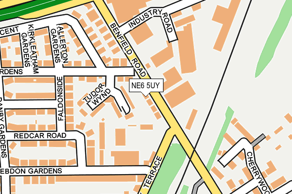 NE6 5UY map - OS OpenMap – Local (Ordnance Survey)