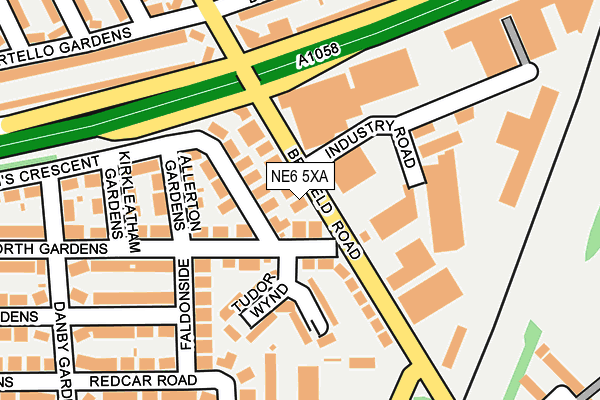 Map of BENFIELD BED CENTRE LTD at local scale