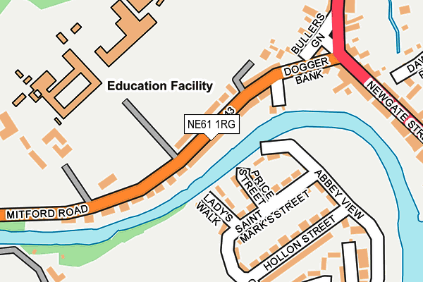 Map of ABBEY FIELD EVENTS LTD at local scale