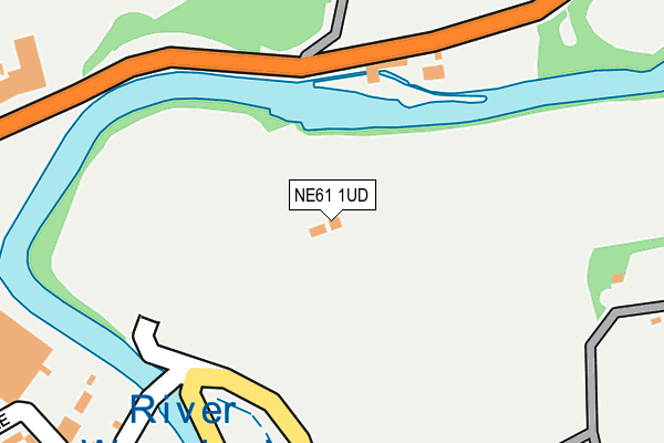 NE61 1UD map - OS OpenMap – Local (Ordnance Survey)