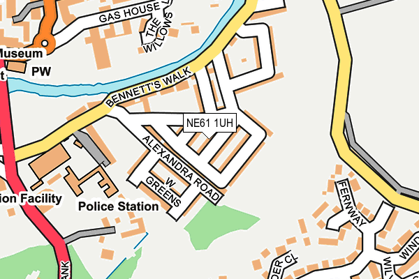 NE61 1UH map - OS OpenMap – Local (Ordnance Survey)