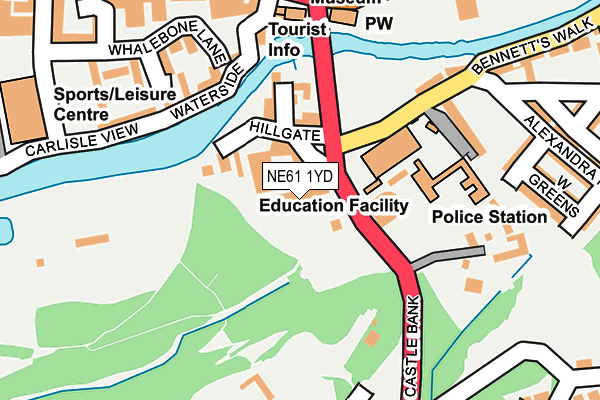 Map of THE MORPETH PRACTICE LTD at local scale