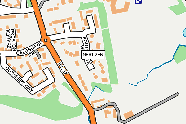 NE61 2EN map - OS OpenMap – Local (Ordnance Survey)