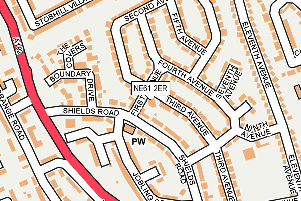 Map of BAL SUPERMARKET MORPETH LIMITED at local scale