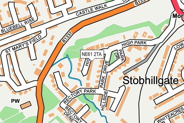 Map of STANTTON LIMITED at local scale
