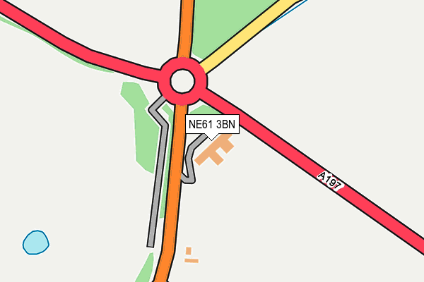 NE61 3BN map - OS OpenMap – Local (Ordnance Survey)