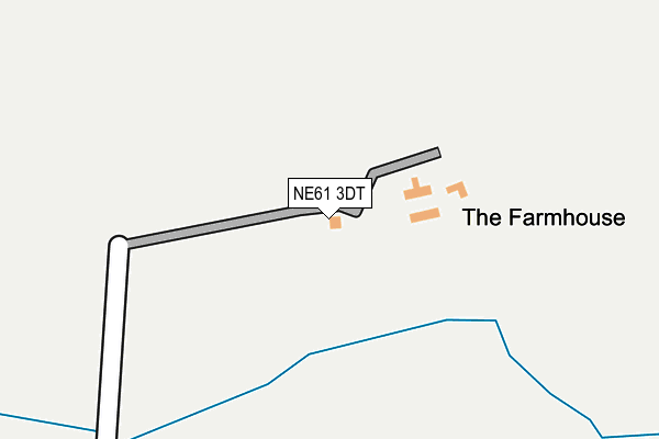 NE61 3DT map - OS OpenMap – Local (Ordnance Survey)