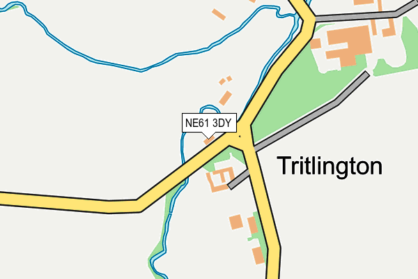 NE61 3DY map - OS OpenMap – Local (Ordnance Survey)