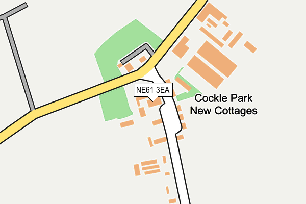 NE61 3EA map - OS OpenMap – Local (Ordnance Survey)