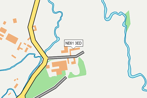 NE61 3ED map - OS OpenMap – Local (Ordnance Survey)
