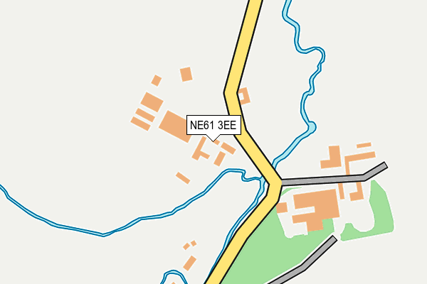 NE61 3EE map - OS OpenMap – Local (Ordnance Survey)