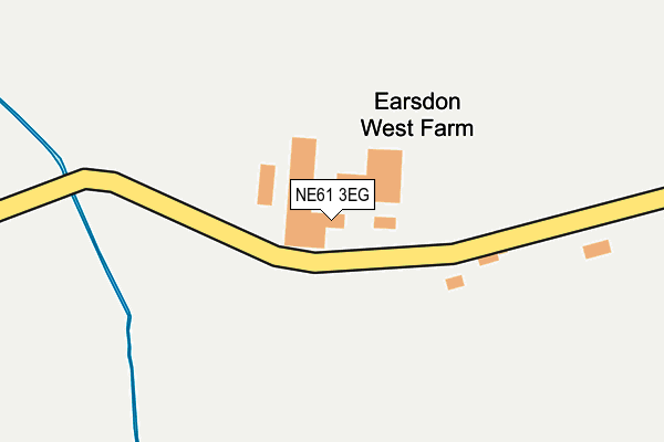NE61 3EG map - OS OpenMap – Local (Ordnance Survey)