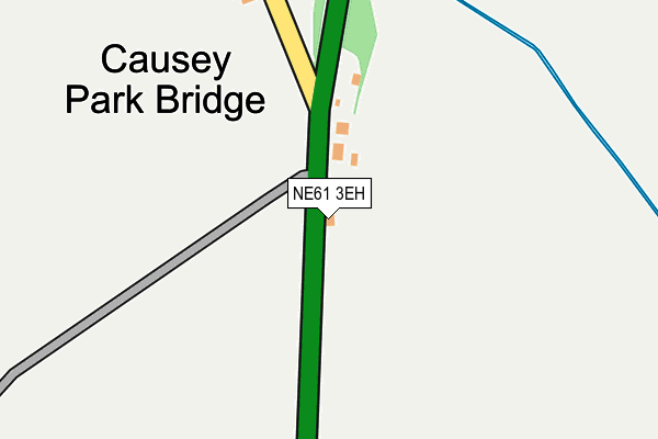 NE61 3EH map - OS OpenMap – Local (Ordnance Survey)
