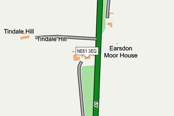 NE61 3EQ map - OS OpenMap – Local (Ordnance Survey)
