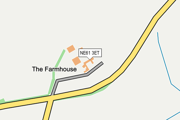 NE61 3ET map - OS OpenMap – Local (Ordnance Survey)