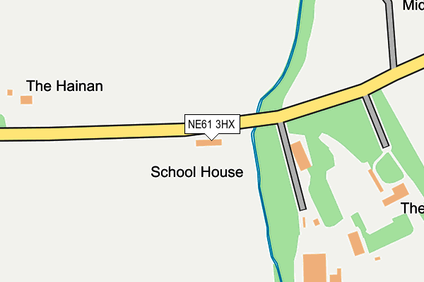 NE61 3HX map - OS OpenMap – Local (Ordnance Survey)