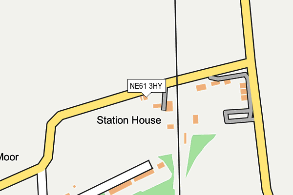 NE61 3HY map - OS OpenMap – Local (Ordnance Survey)