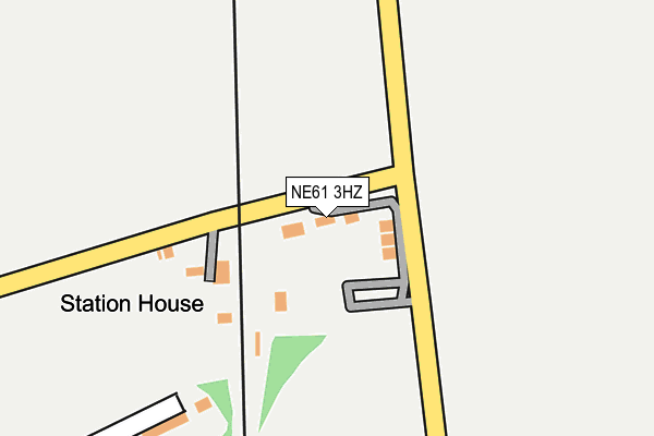 NE61 3HZ map - OS OpenMap – Local (Ordnance Survey)