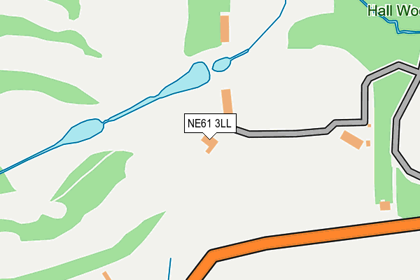 NE61 3LL map - OS OpenMap – Local (Ordnance Survey)