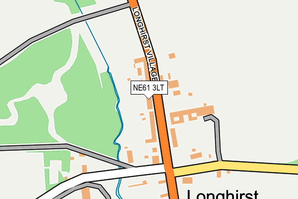 NE61 3LT map - OS OpenMap – Local (Ordnance Survey)