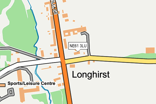 NE61 3LU map - OS OpenMap – Local (Ordnance Survey)