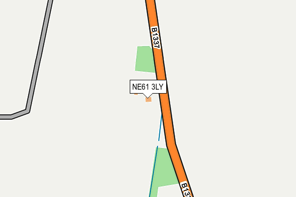 NE61 3LY map - OS OpenMap – Local (Ordnance Survey)