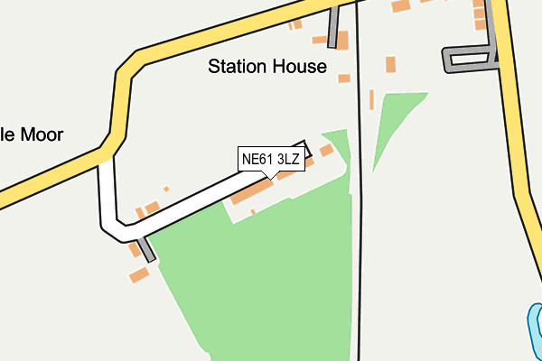 NE61 3LZ map - OS OpenMap – Local (Ordnance Survey)