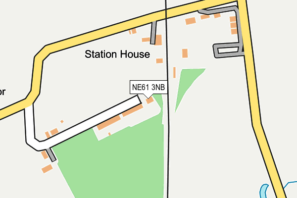 NE61 3NB map - OS OpenMap – Local (Ordnance Survey)