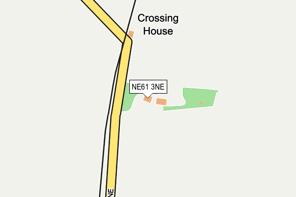 NE61 3NE map - OS OpenMap – Local (Ordnance Survey)