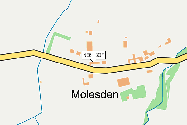 NE61 3QF map - OS OpenMap – Local (Ordnance Survey)