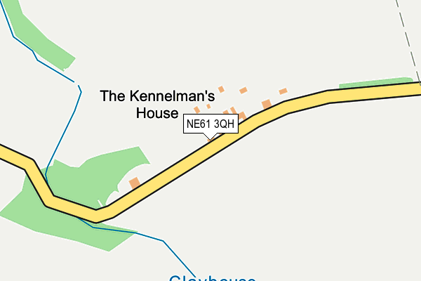 NE61 3QH map - OS OpenMap – Local (Ordnance Survey)